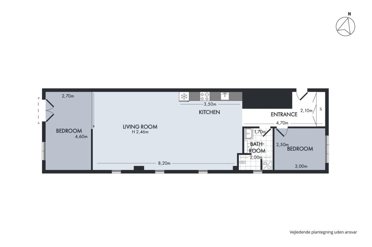 Sanders Haven - Lovely Two-Bedroom Apartment In Historical Copenhague Exterior foto